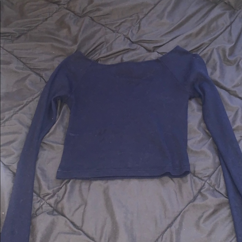 brandy melville long sleeve cropped top